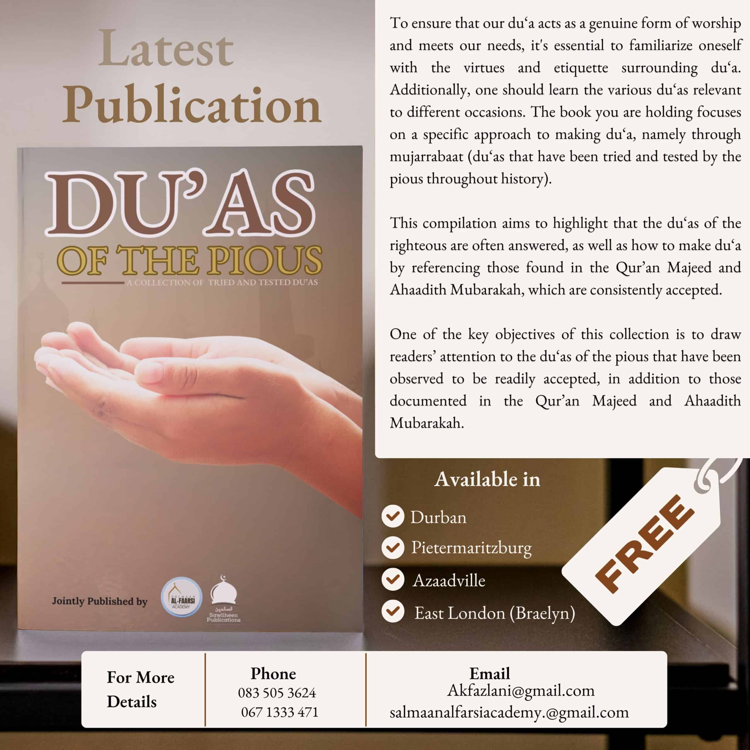 DUAS Of The Pious ~ A Collection Of Tried & Tested Duas